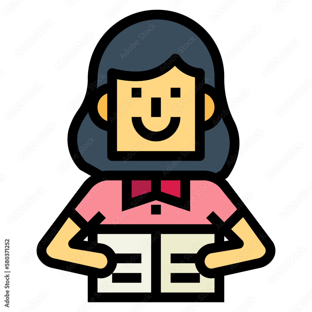 reading filled outline icon style reading filled outline icon style