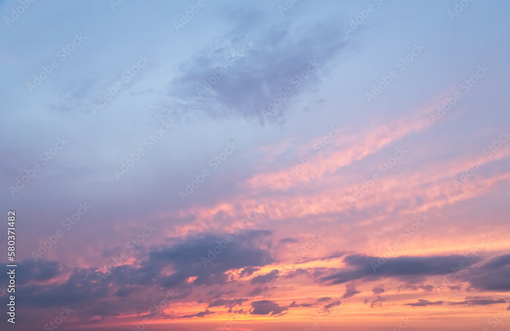 beautiful pink sunset clouds. Background