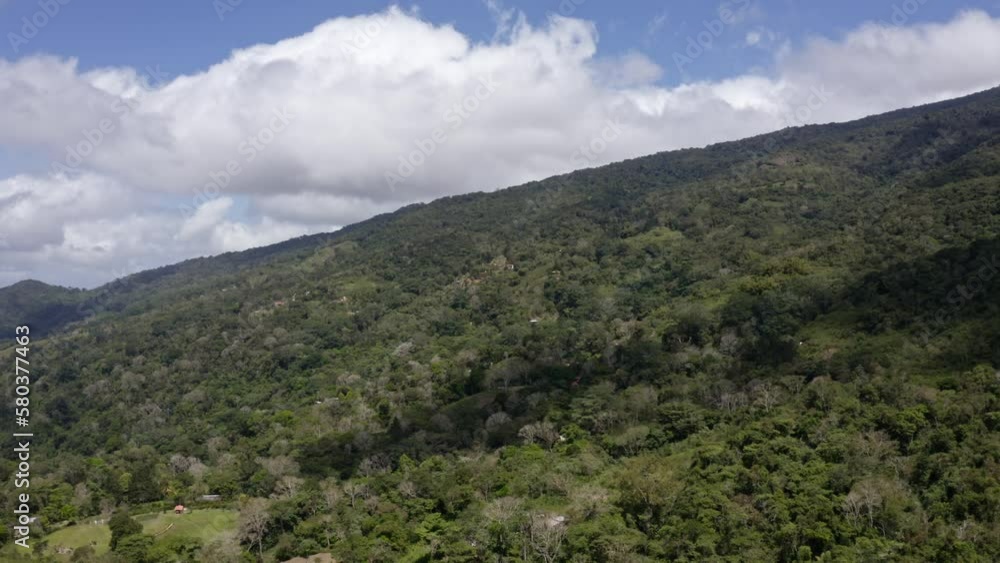 Aerial view of green mountains on a sunny day. Guarapo, Carabobo State. Venezuela Aerial view of green mountains on a sunny day. Guarapo, Carabobo State. Venezuela