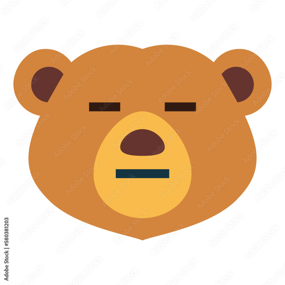 bear flat icon style bear flat icon style