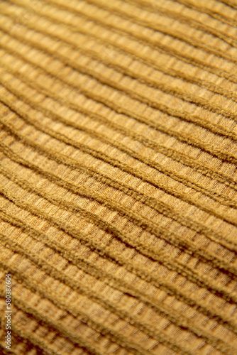Gold Fabric Swatch Textured Lines Material
