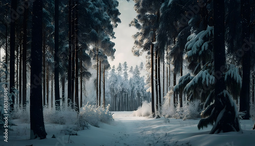 forest in winter © NorseGhost