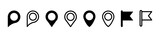 Map pointer vector icons collection