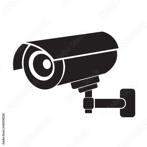 CCTV camera icon logo vector design template
