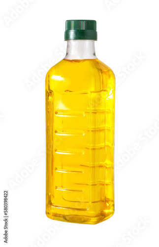 oil plastic bottle isolated