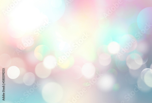 Glowing backdrop. Spring blurred illustration.Underwater background.Colorful okeh.