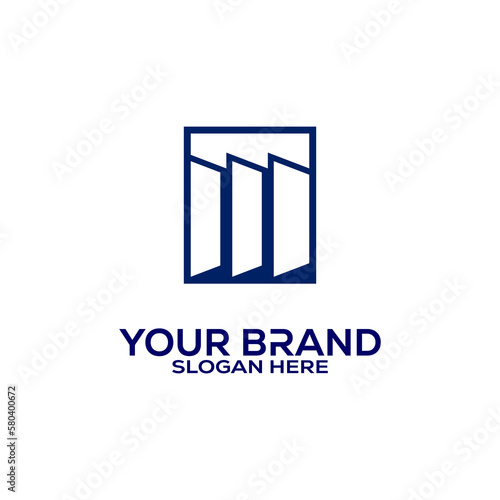 Letter M logo icon design template elements