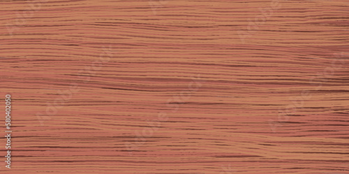 Uniform red oak wood grain texture with horizontal veins. Vector wooden background. Lining boards wall. Dried planks. Painted wood. Swatch for laminate