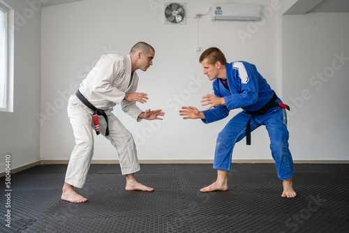 brazilian jiu jitsu bjj concept training martial arts combat sport Fototapet