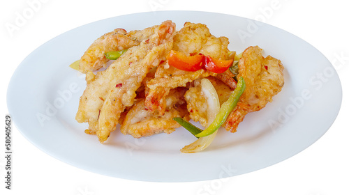 Plat asiatique Crevettes sel et poivre
