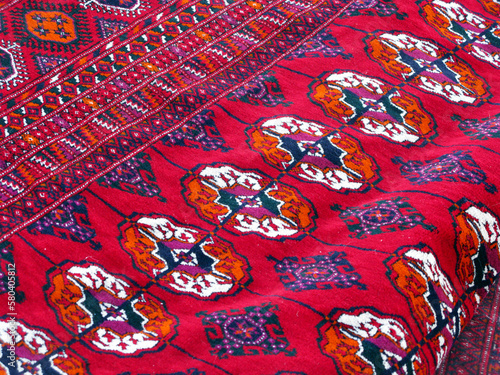 Turkmen tribal teke carpet