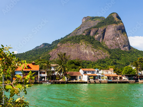 Rio de Janeiro mountain and lake view