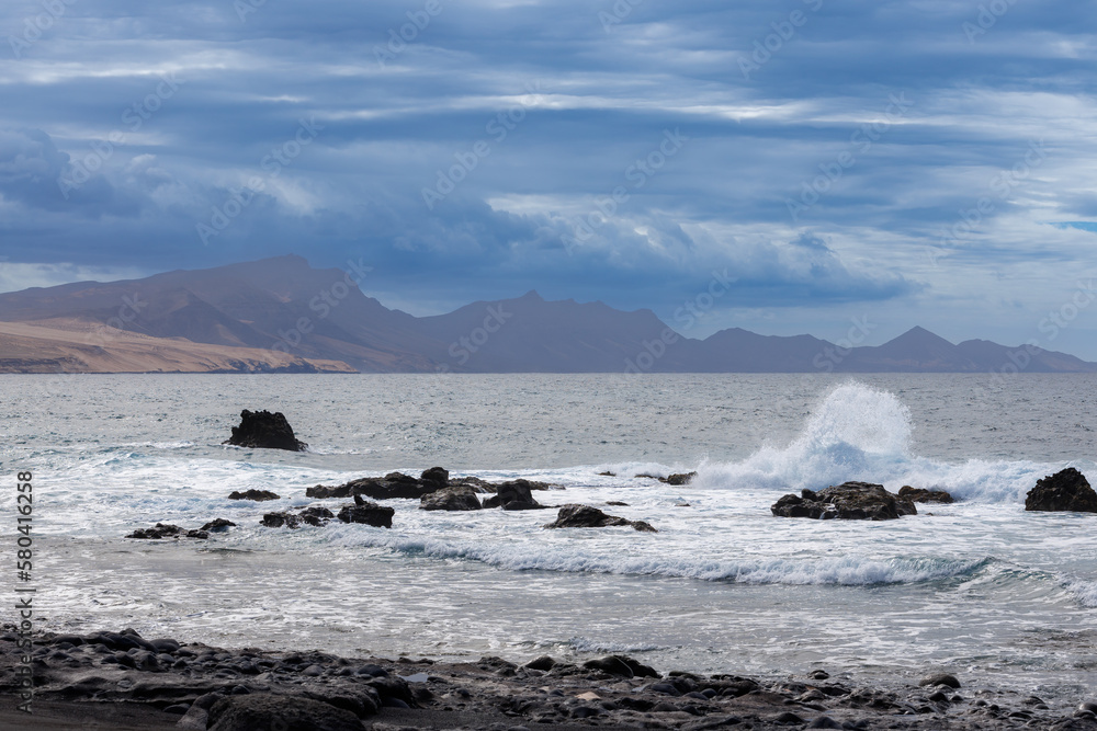 Lava coast of Fuerteventura, Canary Island Lava coast of Fuerteventura, Canary Island