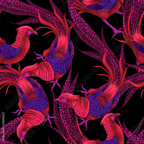 Seamless pattern with vivid pleasant. Vector.