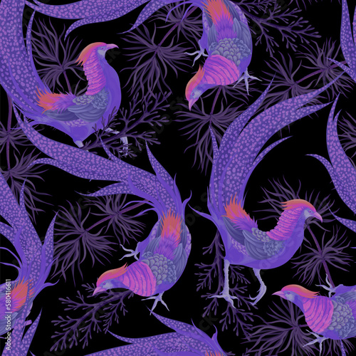 Seamless pattern with vivid pleasant. Vector.