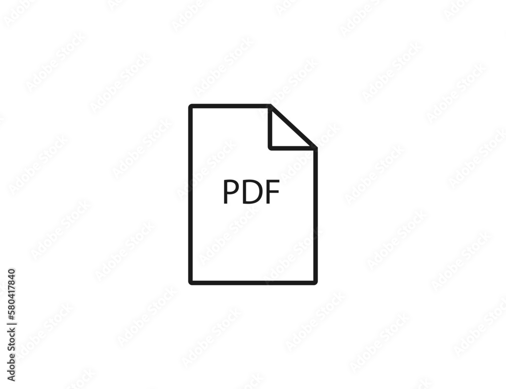 Document, pdf, format icon. Vector illustration. Document, pdf, format icon. Vector illustration.