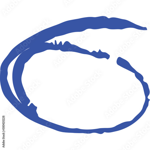 Hand-drawn circle scribble underline highlighter