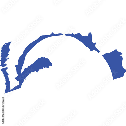 Hand-drawn scribble arrow