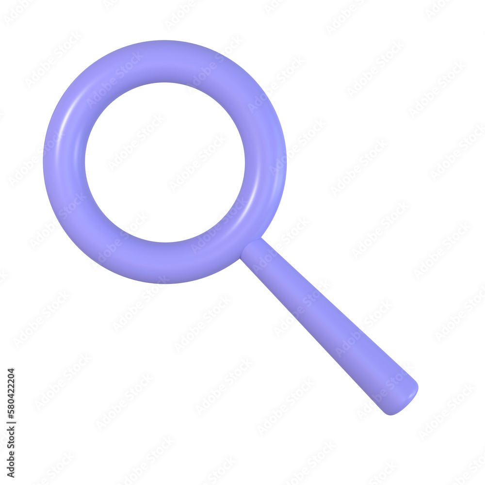 3D magnifying glass icon isolated on transparency background. Discovery, research, search, analysis concept. 3D Business icon. 3D rendering illustration. Minimal cartoon style. 3D magnifying glass icon isolated on transparency background. Discovery, research, search, analysis concept. 3D Business icon. 3D rendering illustration. Minimal cartoon style.