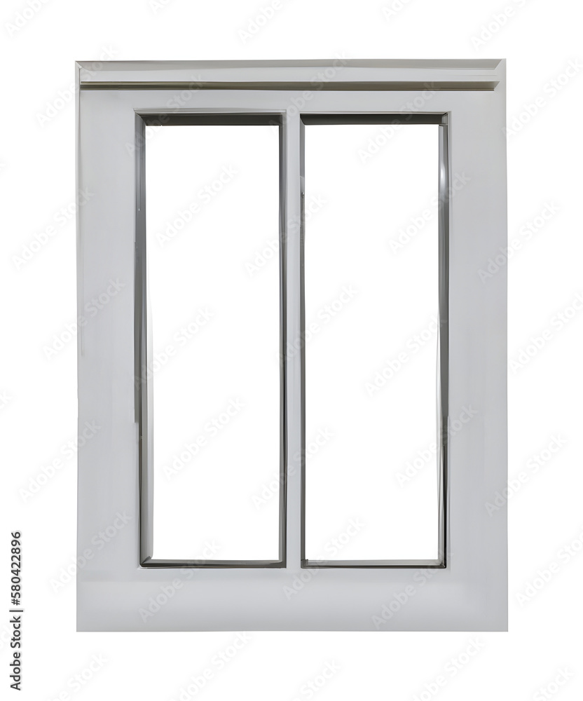 Closed window frame. Generative AI. Closed window frame. Generative AI.