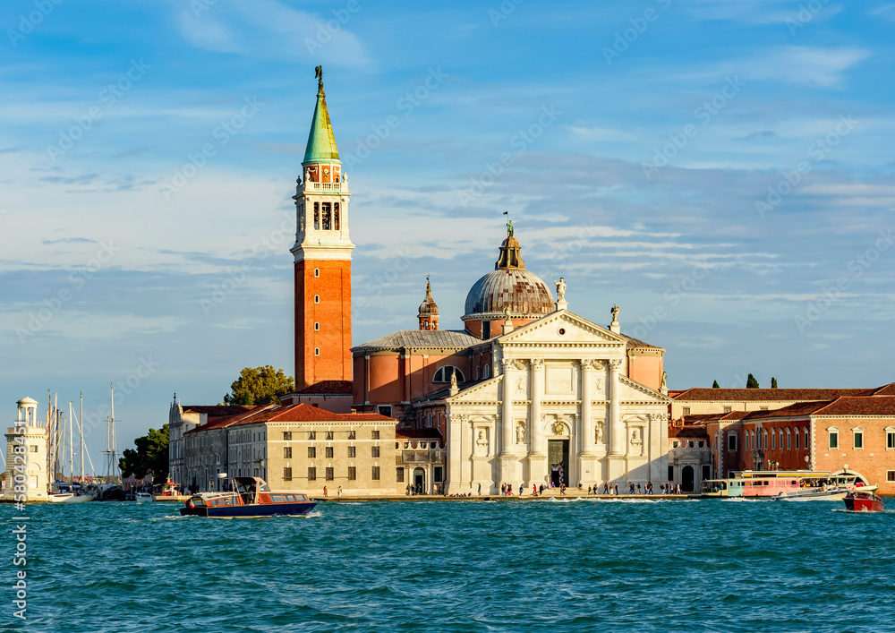 Architecture of San Giorgio Maggiore island, Venice, Italy