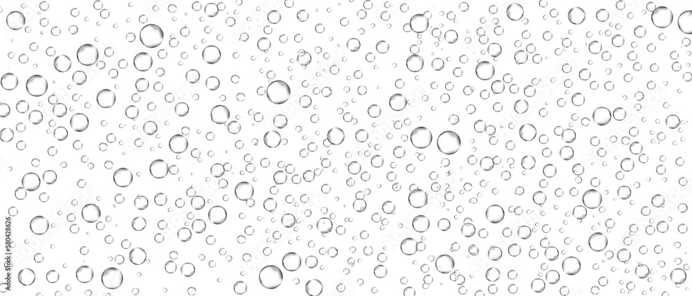 Water bubbles set isolated on white background. Air water bubbles for soda effect, transparent backdrop, icon design, champagne bubbles, texture and wallpaper. Water drops pattern, vector illustration Water bubbles set isolated on white background. Air water bubbles for soda effect, transparent backdrop, icon design, champagne bubbles, texture and wallpaper. Water drops pattern, vector illustration