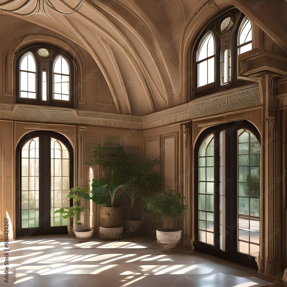 an interior with plenty of natural light and neutral colors 2_SwinIRGenerative AI