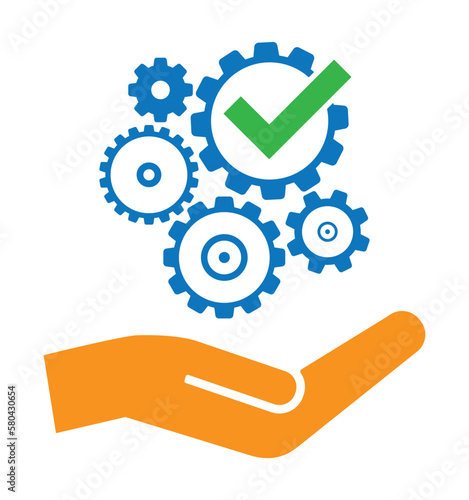 Hand keep gears cogs mechanism