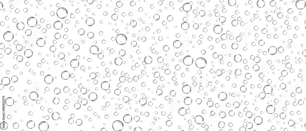 Water bubbles set isolated on white background. Air water bubbles for soda effect, transparent backdrop, icon design, champagne bubbles, texture and wallpaper. Water drops pattern, vector illustration Water bubbles set isolated on white background. Air water bubbles for soda effect, transparent backdrop, icon design, champagne bubbles, texture and wallpaper. Water drops pattern, vector illustration