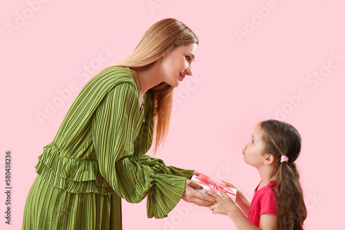 Mother and daughter sharing...