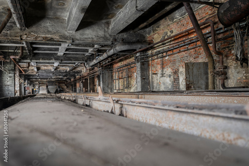 Old abandoned post-Soviet coal power plant in Hungary near Budapest © Arkadiusz