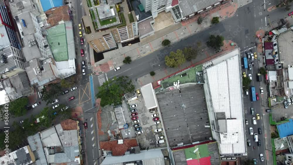 streets of bogota with vehicles and movement streets of bogota with vehicles and movement