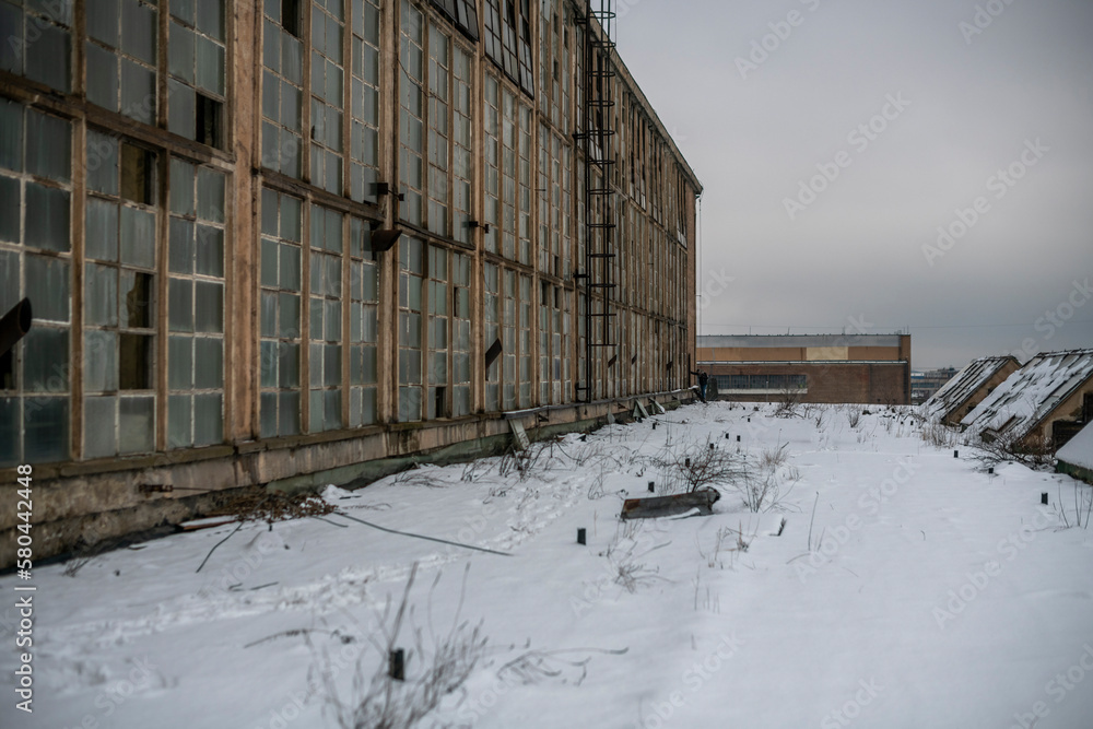Old abandoned post-Soviet coal power plant in Hungary near Budapest Old abandoned post-Soviet coal power plant in Hungary near Budapest
