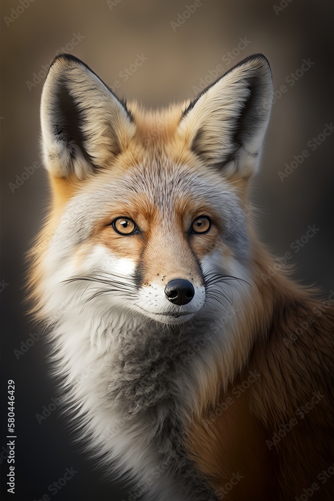 A majestic red fox, clean sharp focus, national geographic, highly detailed fur, soft shadows, no contrast, f-stop 1.8, blurry background, professional color grading, film photography.