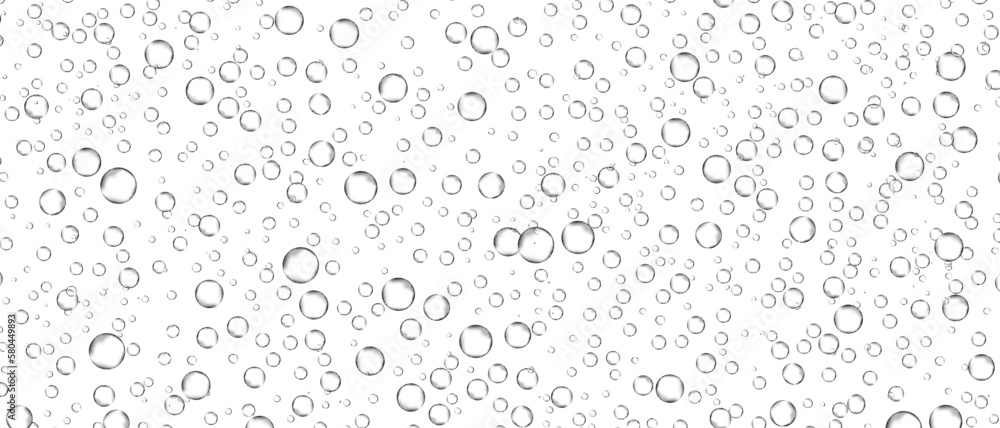 Water bubbles set isolated on white background. Air water bubbles for soda effect, transparent backdrop, icon design, champagne bubbles, texture and wallpaper. Water drops pattern, vector illustration Water bubbles set isolated on white background. Air water bubbles for soda effect, transparent backdrop, icon design, champagne bubbles, texture and wallpaper. Water drops pattern, vector illustration