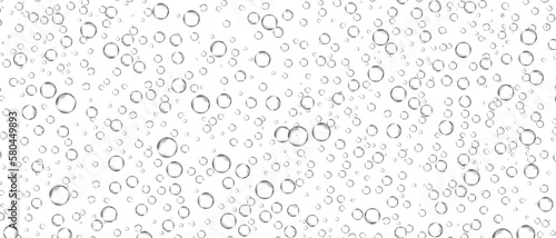 Fotografia Water bubbles set isolated on white background