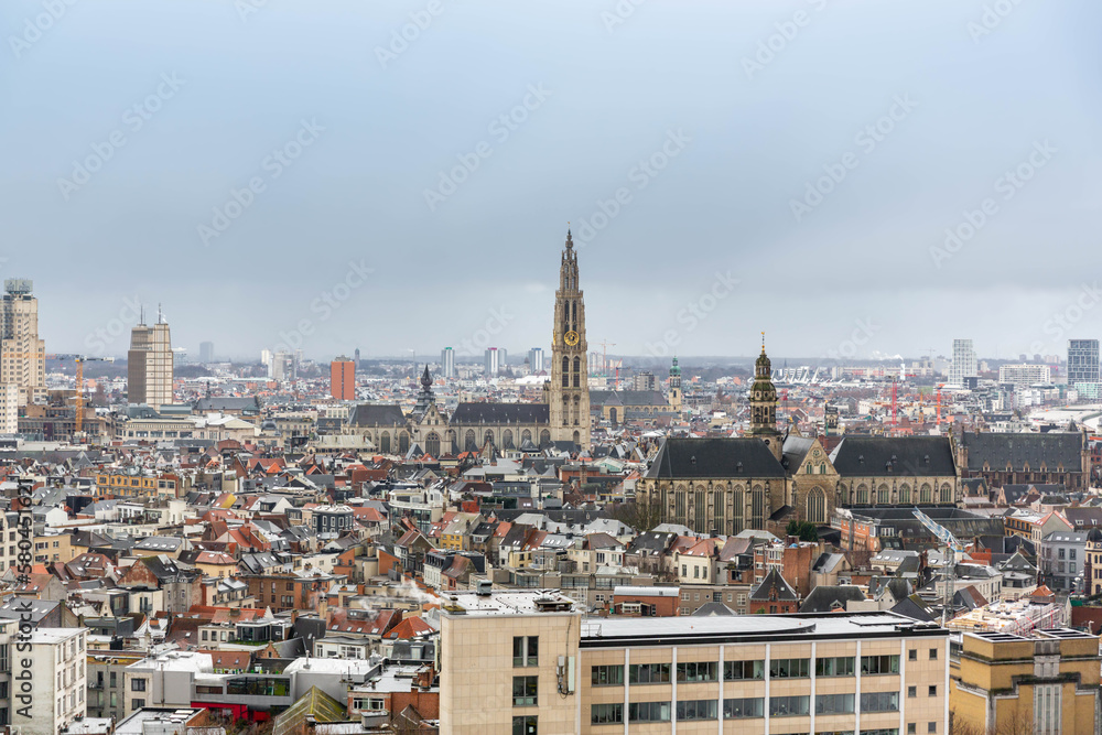 Antwerp panorama view, Belgium
