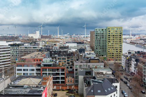Antwerp panorama city view, Belgium