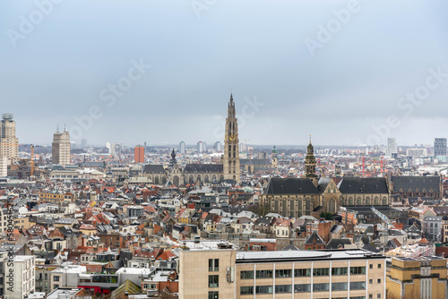 Antwerp panorama view, Belgium