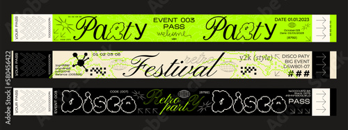 Obraz na plátne control bracelets for events, disco, festival, fan zone, party, staff