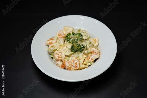 pasta with shrimp tortellini