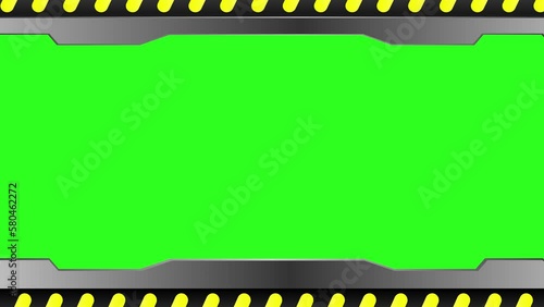 opening and closing gate green screen for  youtube or game video