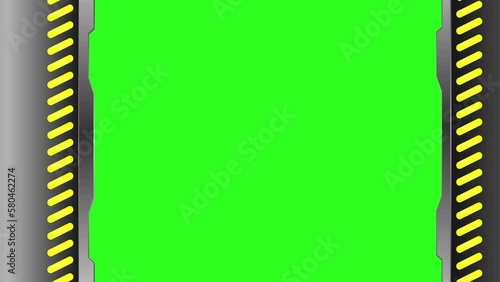 opening and closing gate green screen for  youtube or game video