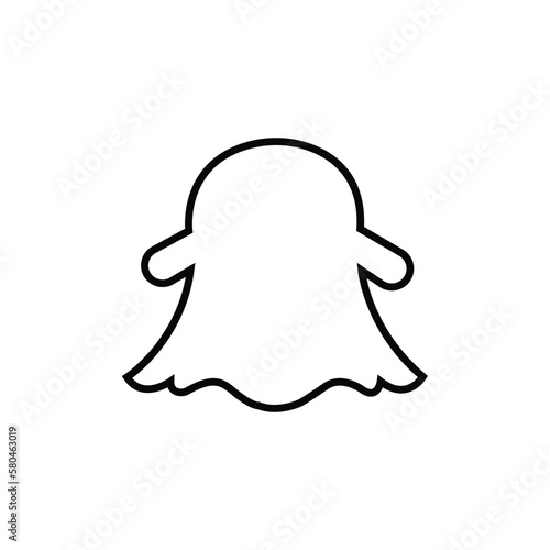 Snapchat logo, snapchat ikon vektor ilustration.eps 10
