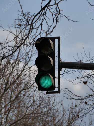 french green traffic light
