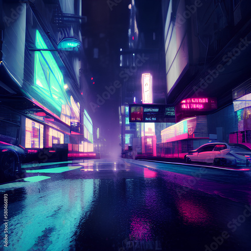 neon city at night © Andreas