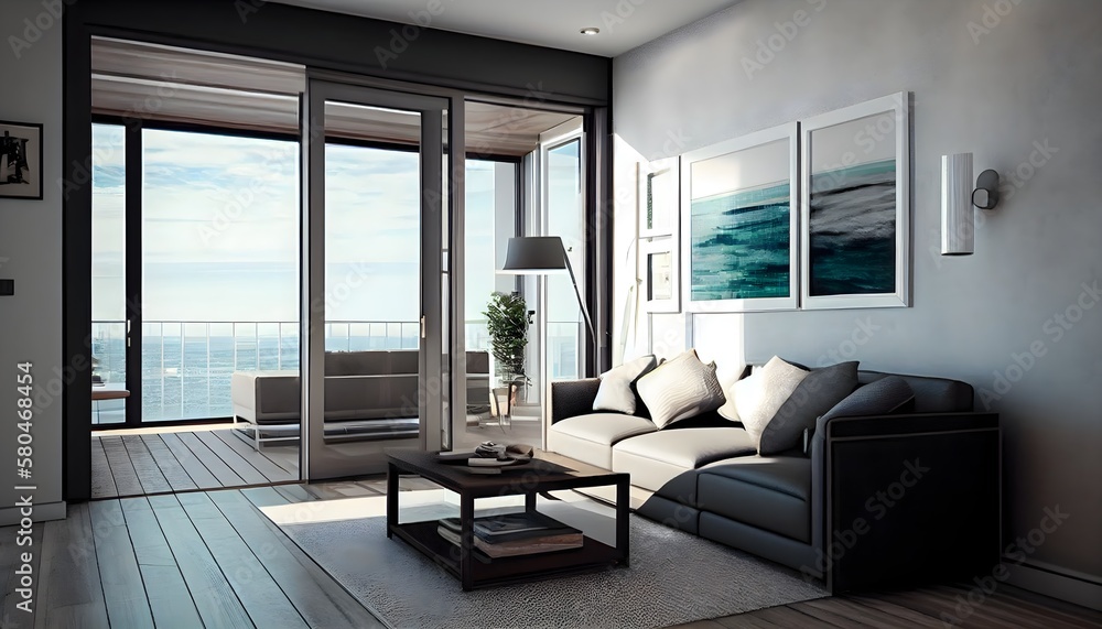 Thumbnail for High-Rise Apartment With Large Windows And Sea View