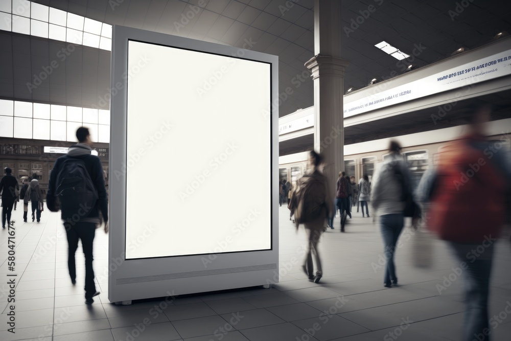 Billboard for advertisement in railway Generative AI
Billboard for advertisement in railway Generative AI