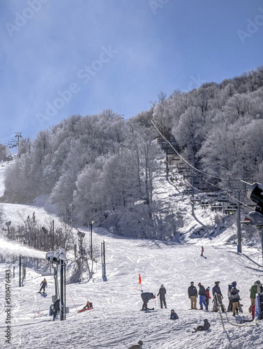 landscapes and winter scenes at beech mountain north carolina photo
