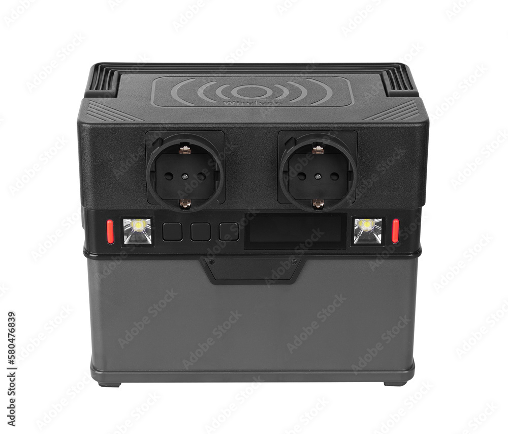 Obraz premium Battery power station on white